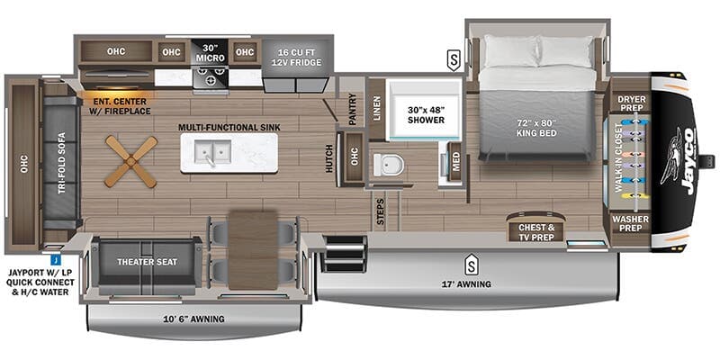 2027 Jayco Eagle 321RSTS floorplan
