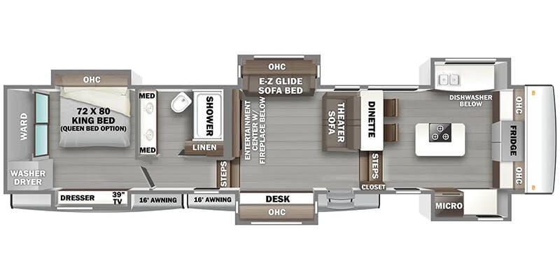 2026 Forest River RiverStone 421FK floorplan