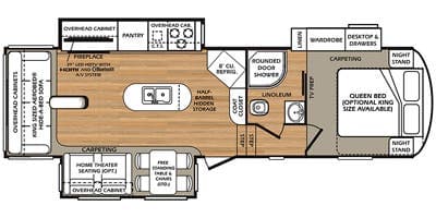 2015 Forest River Wildcat 295RSX floorplan