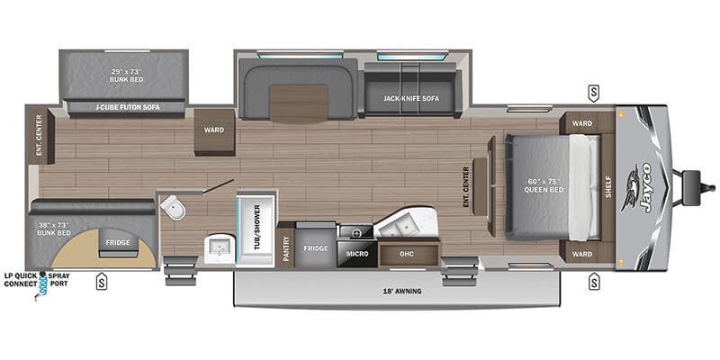 2026 Jayco Jay Flight SLX 321BDS floorplan