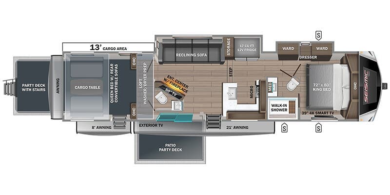 2025 Jayco Seismic Luxury Series 4113 floorplan