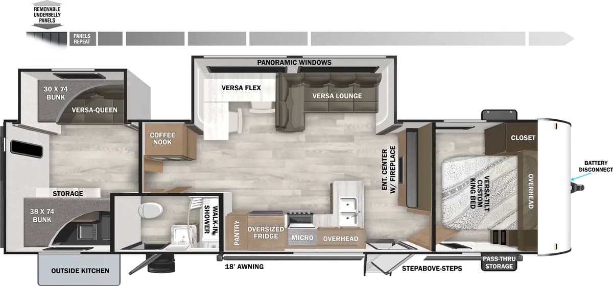 2026 Forest River Salem 32BHDS floorplan
