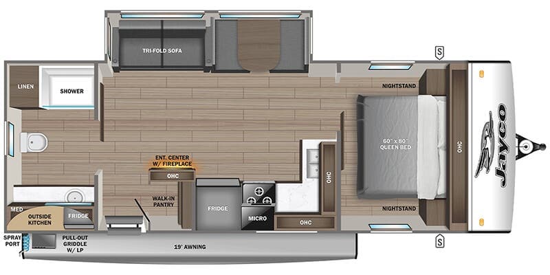2026 Jayco Jay Feather 25RB floorplan