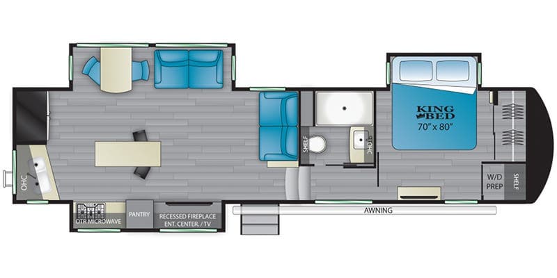 2022 Heartland Bighorn BH 3120 RK floorplan