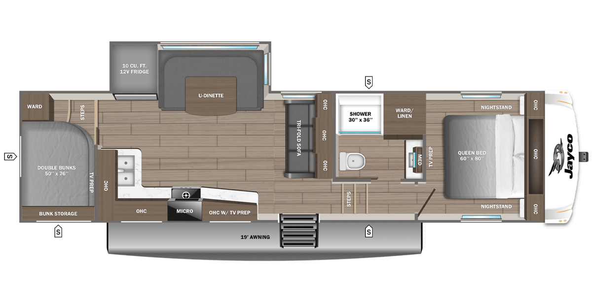 2027 Jayco Eagle SLE 28BHU floorplan