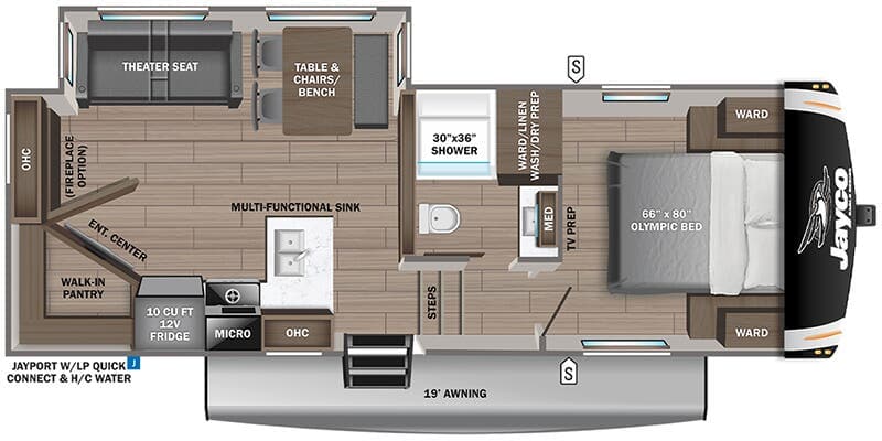 2026 Jayco Eagle HT 26REC floorplan
