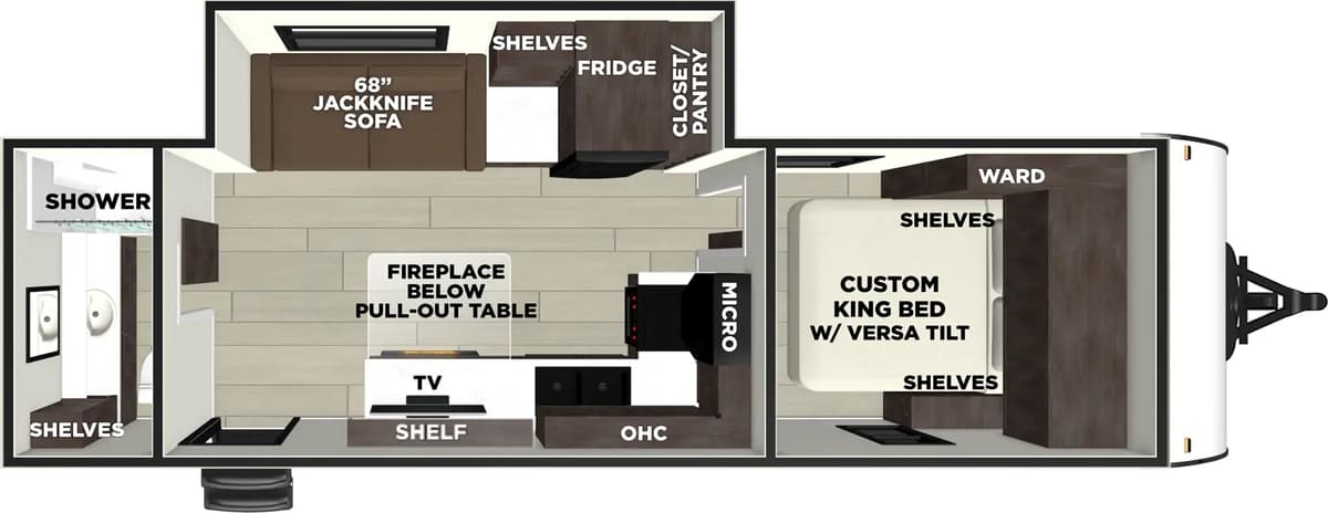2026 Forest River Salem 250ZEN floorplan