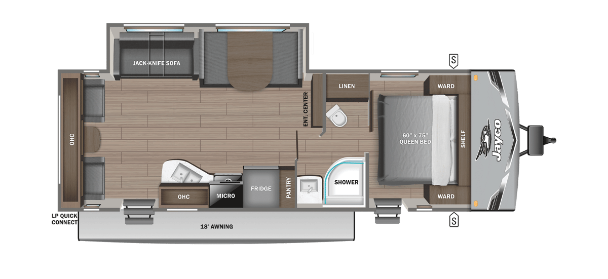 2026 Jayco Jay Flight SLX 262RLS floorplan
