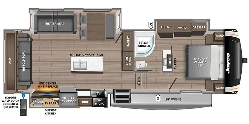 2026 Jayco Eagle HT 28CRT floorplan