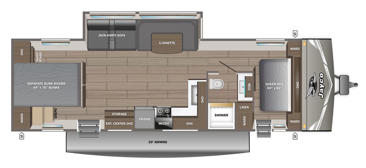 2027 Jayco Jay Flight 335BHS floorplan