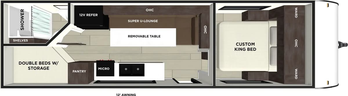 2026 Forest River Salem FSX 266BHLE floorplan