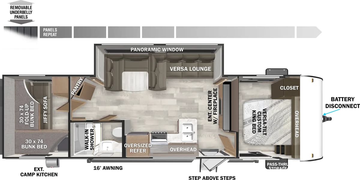 2026 Forest River Salem Cruise Lite 273QBXL floorplan