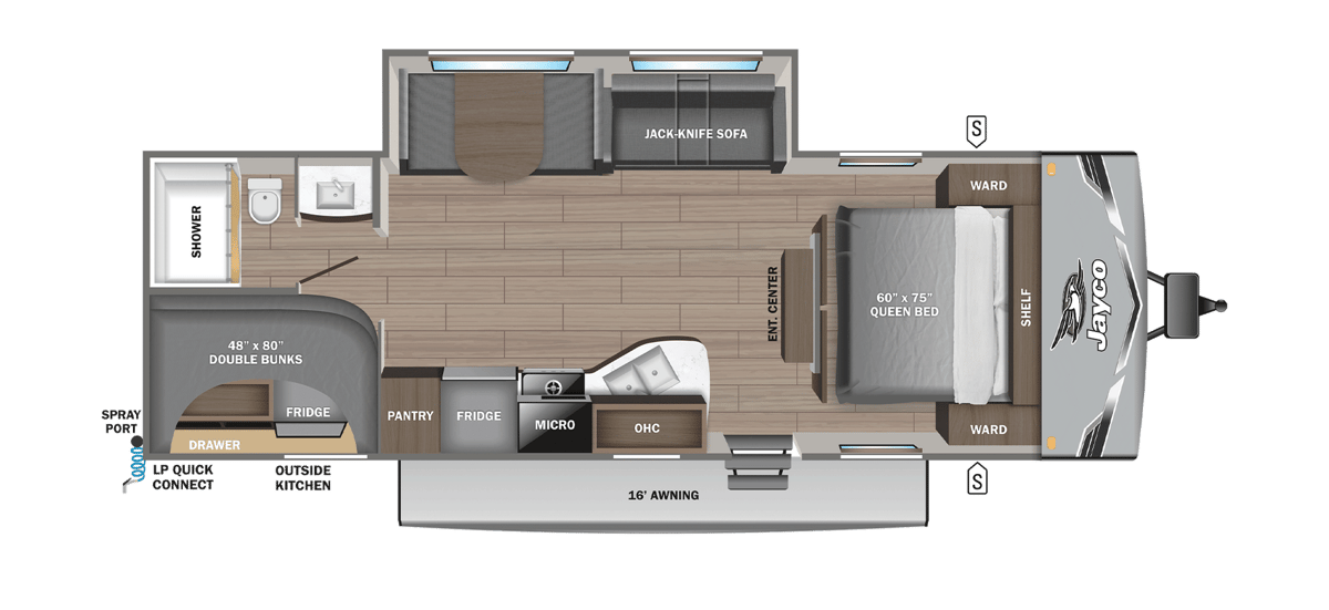 2027 Jayco Jay Flight 261BHS floorplan