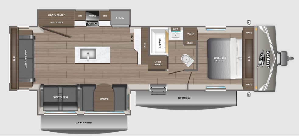 2027 Jayco Jay Flight 290RLS floorplan