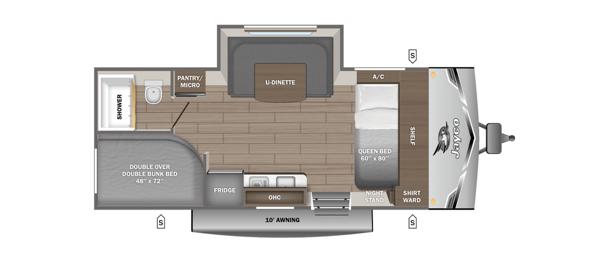 2026 Jayco Jay Flight SLX 178DBS floorplan