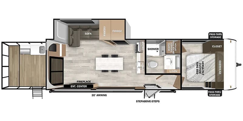 2025 Forest River Salem 32VERANDA floorplan