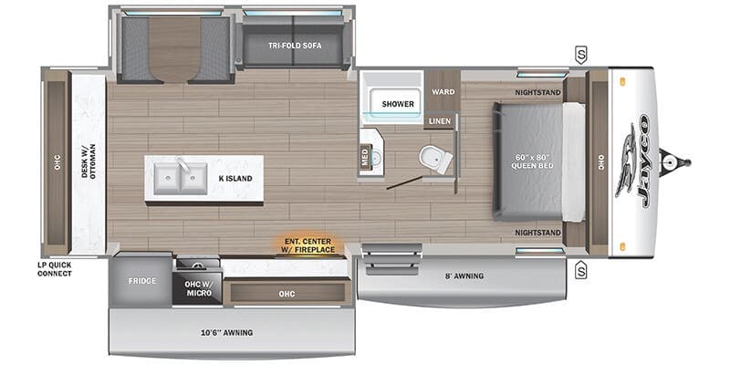 2026 Jayco Jay Feather 27MK floorplan