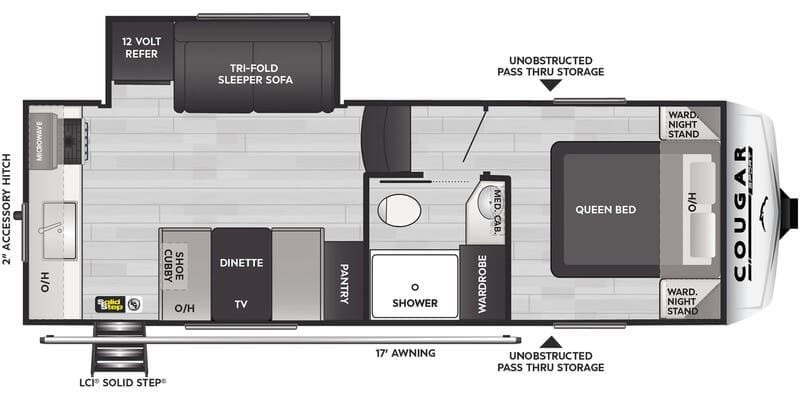2026 Keystone Cougar Sport 2100RK floorplan