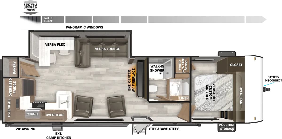 2026 Forest River Salem 27RK floorplan