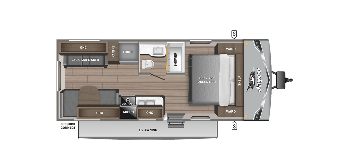 2027 Jayco Jay Flight 210QB floorplan
