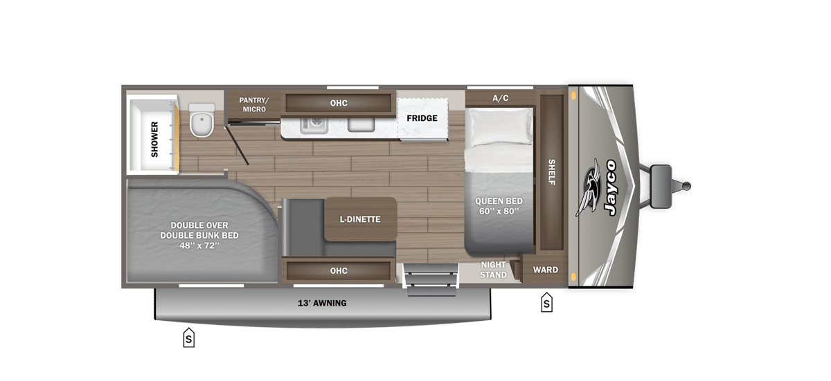 2027 Jayco Jay Flight SLX 172DB floorplan