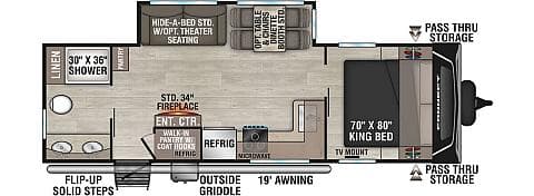 2025 KZ RV Connect C261RB floorplan