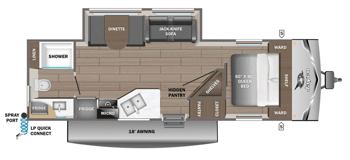 2026 Jayco Jay Flight SLX 265MWSW floorplan