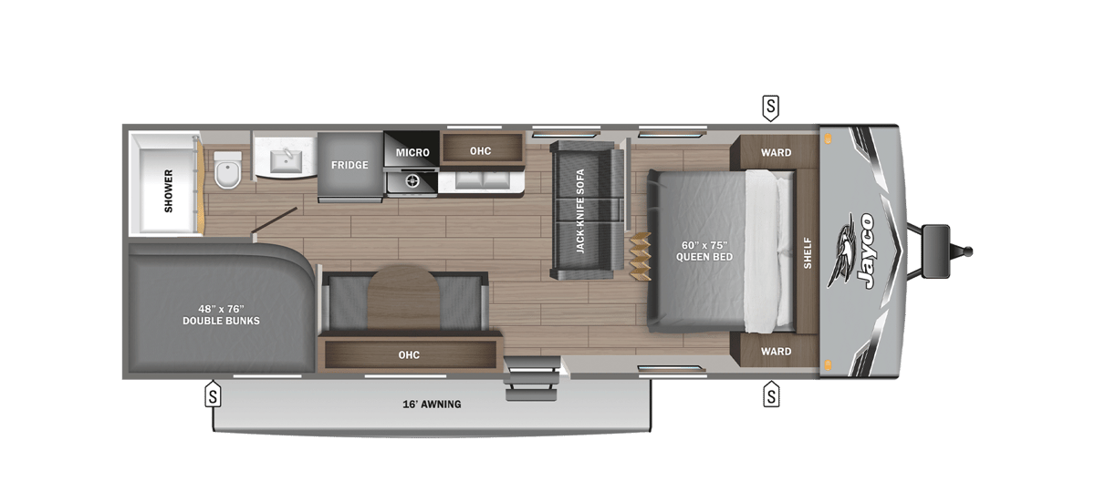 2027 Jayco Jay Flight SLX 260BH floorplan