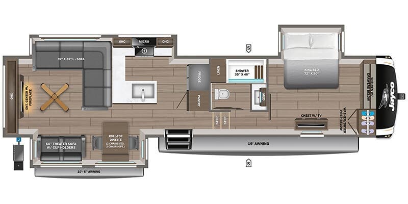 2026 Jayco Eagle 335LSTS floorplan