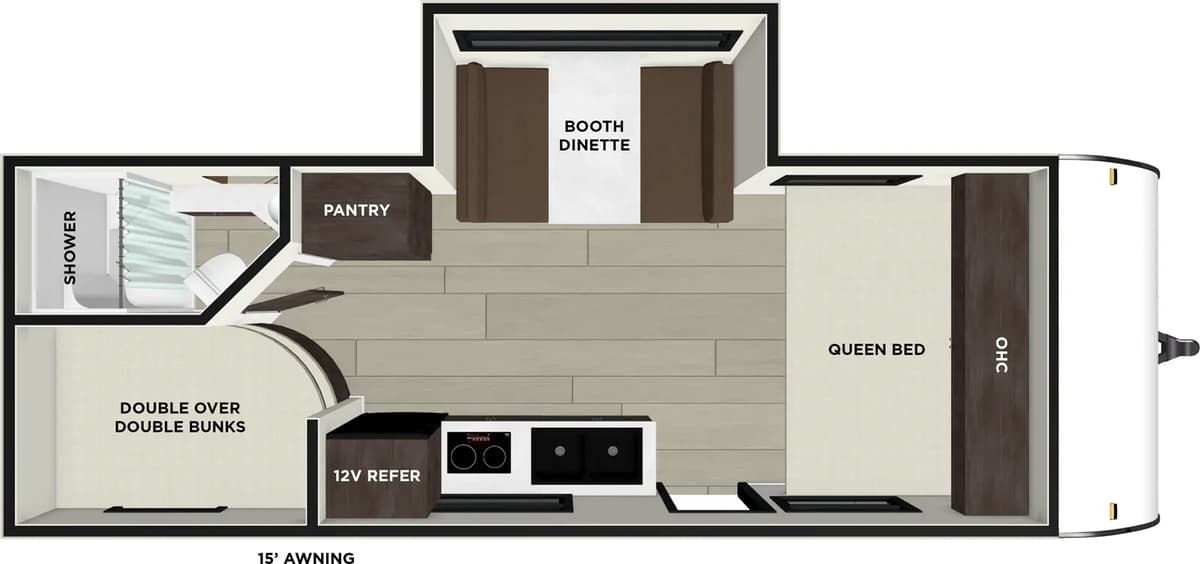 2026 Forest River Salem FSX 178ICE floorplan