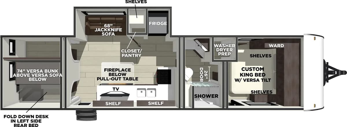 2026 Forest River Salem 300ICE floorplan