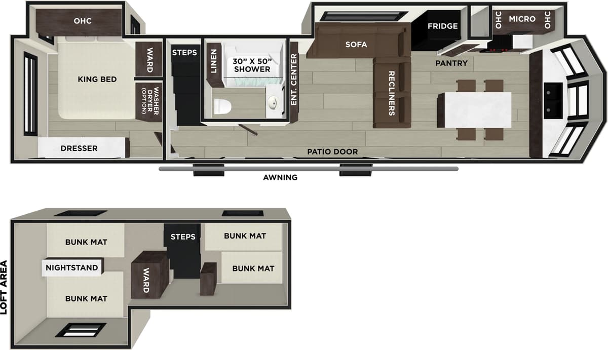 2026 Forest River Salem Villa 40FKP floorplan