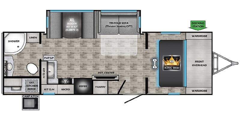 2026 CrossRoads Sunset Trail 253RB floorplan