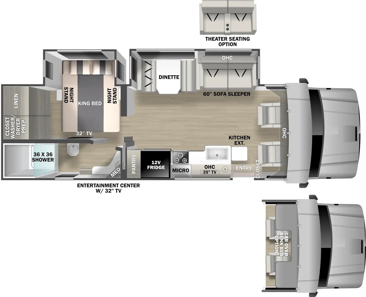 2027 Dynamax Europa 31SS floorplan