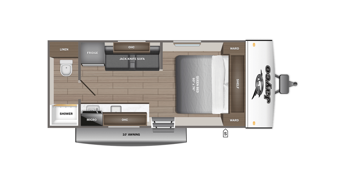 2027 Jayco Jay Feather Air SL 17RBSL floorplan