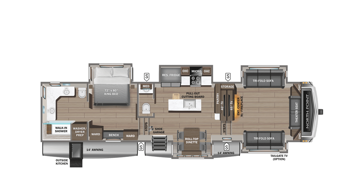 2026 Jayco North Point 382FLRB floorplan