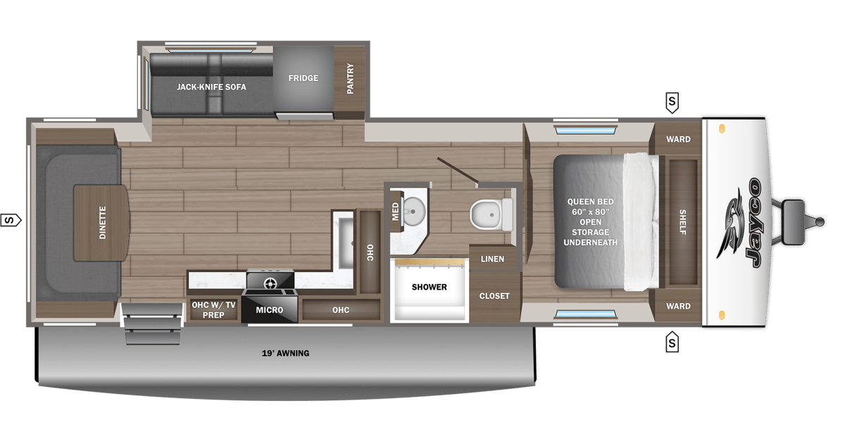 2027 Jayco Jay Feather SL 25RLSL floorplan
