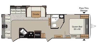 2013 Keystone Passport Super-Lite 280BH floorplan