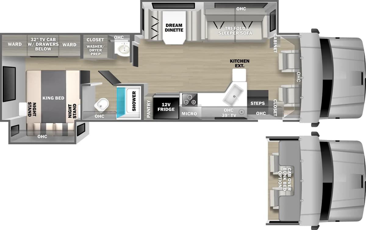 2026 Dynamax Europa 34SS floorplan