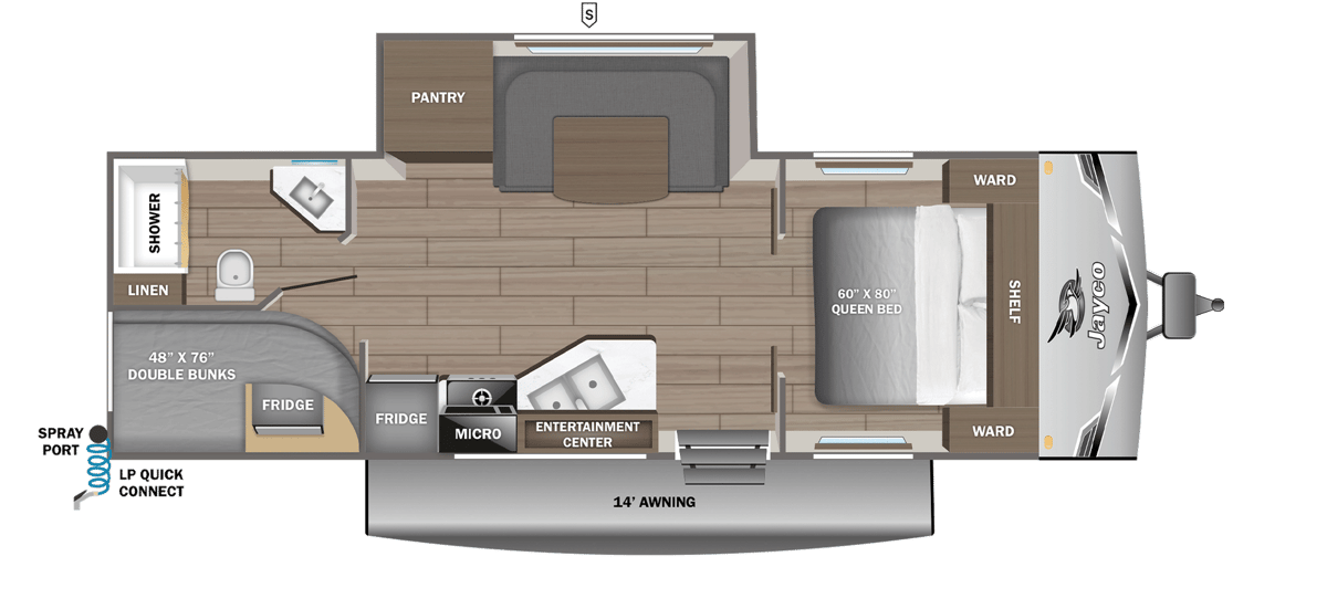 2026 Jayco Jay Flight SLX 245BHS floorplan